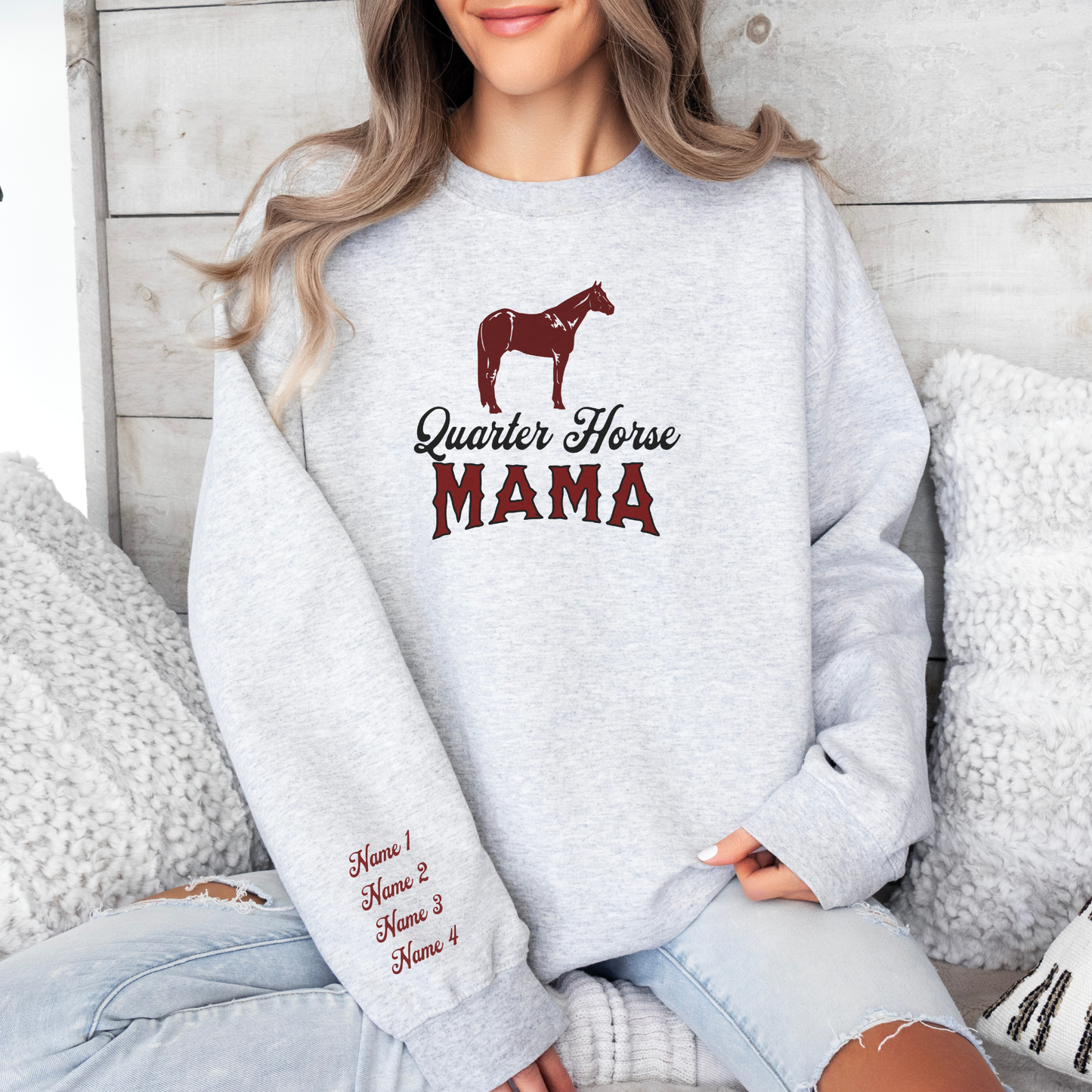 Custom Quarter Mama Sweater | Horse Breed Apparel | Sweatshirts