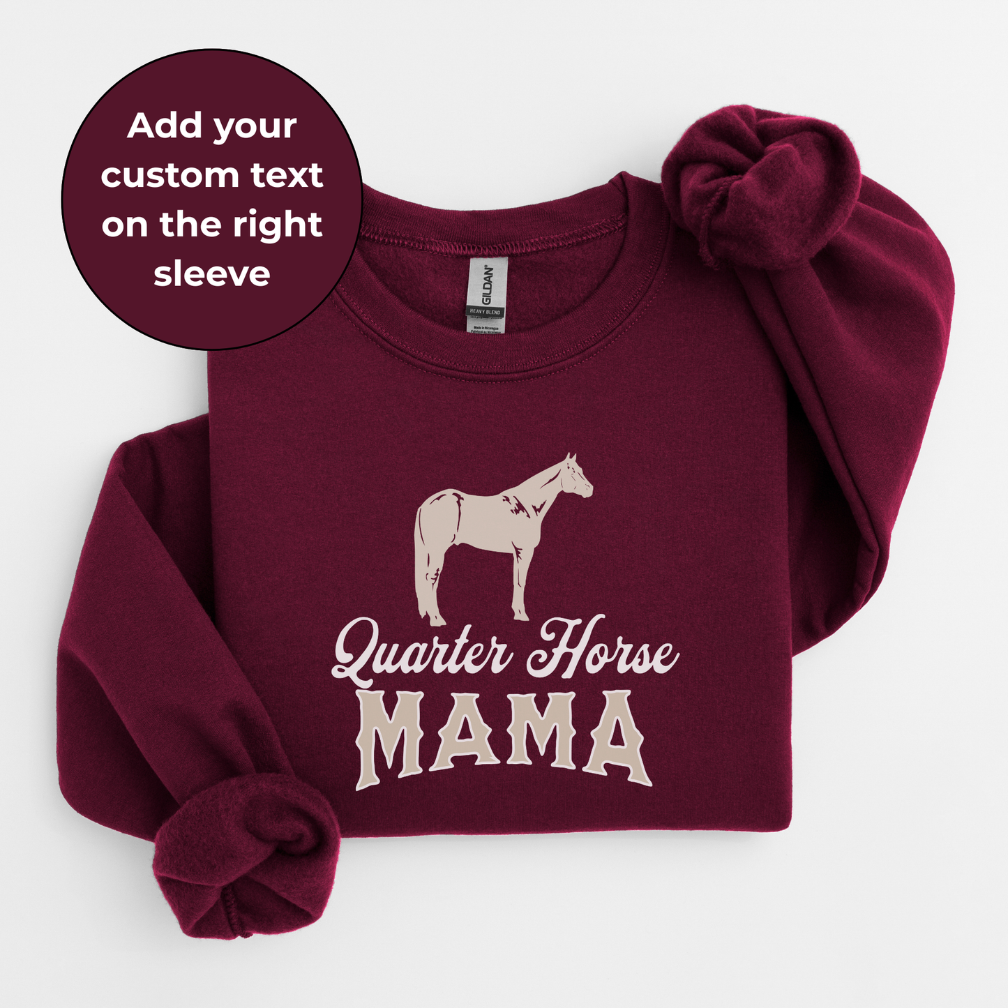 Custom Quarter Mama Sweater | Horse Breed Apparel | Sweatshirts