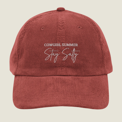 Stay Salty | Vintage Embroidery Cap | Cowgirl Summer