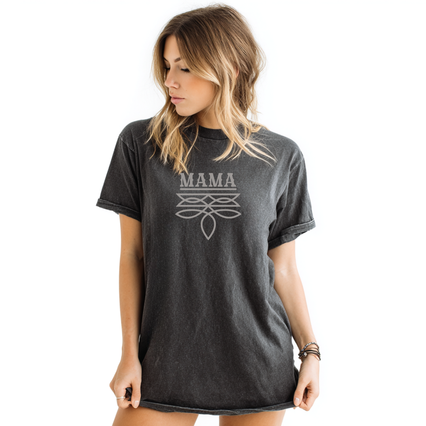Mama Tee | Boot Stitch Text | T-shirt