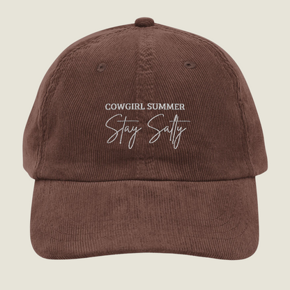 Stay Salty | Vintage Embroidery Cap | Cowgirl Summer