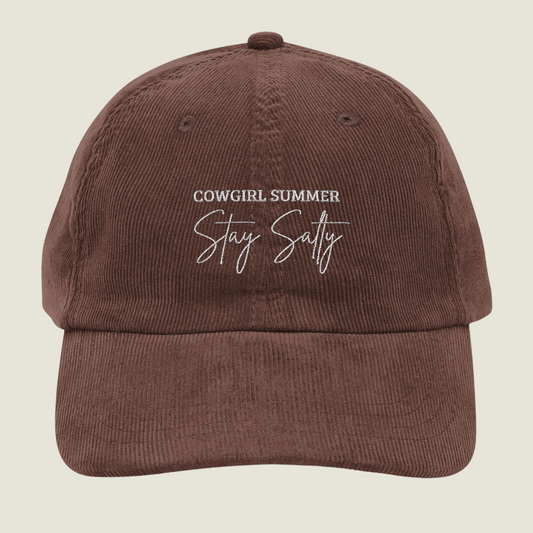 Stay Salty | Vintage Embroidery Cap | Cowgirl Summer