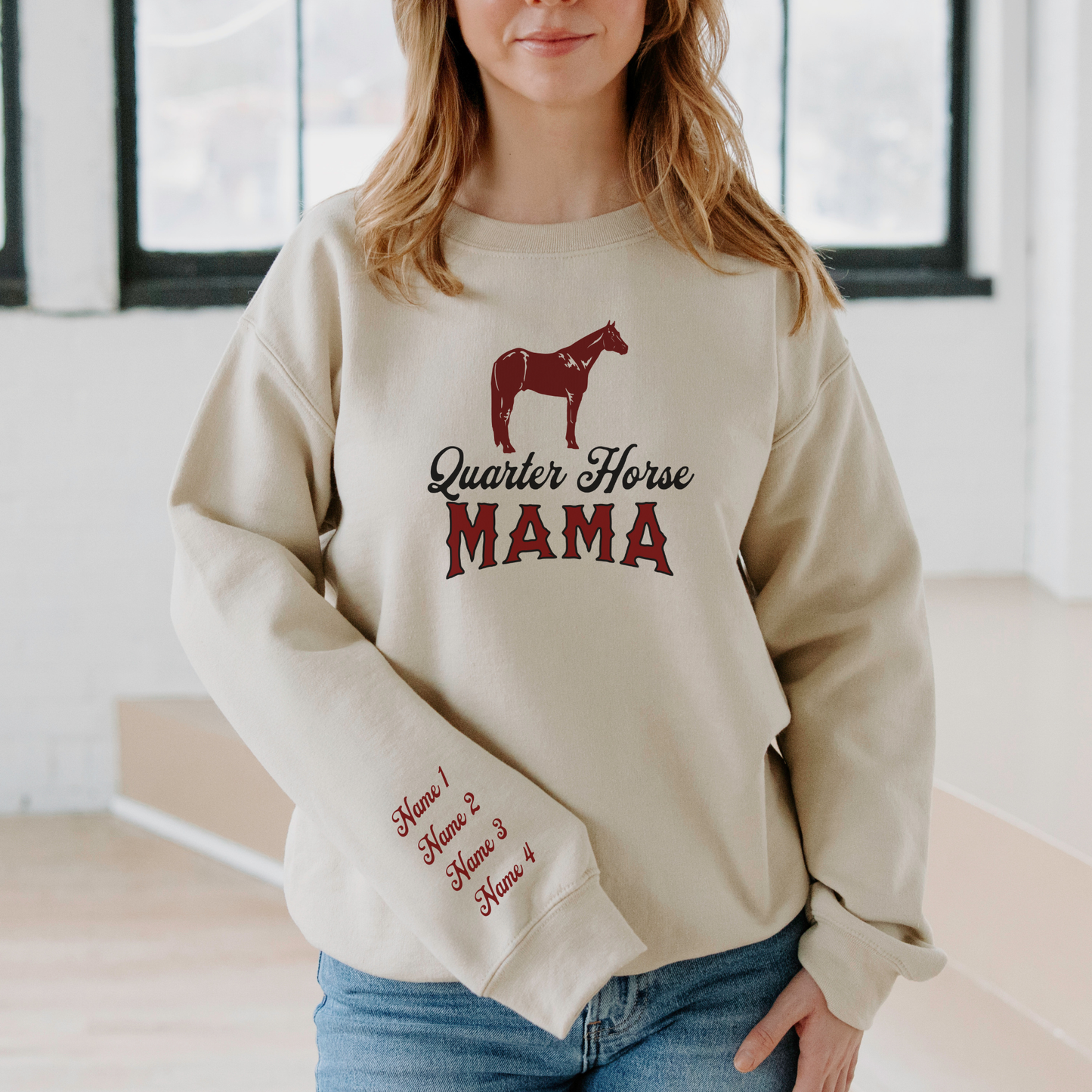 Custom Quarter Mama Sweater | Horse Breed Apparel | Sweatshirts