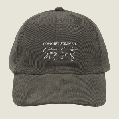 Stay Salty | Vintage Embroidery Cap | Cowgirl Summer