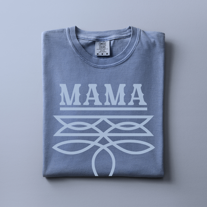 Mama Tee | Boot Stitch Text | T-shirt