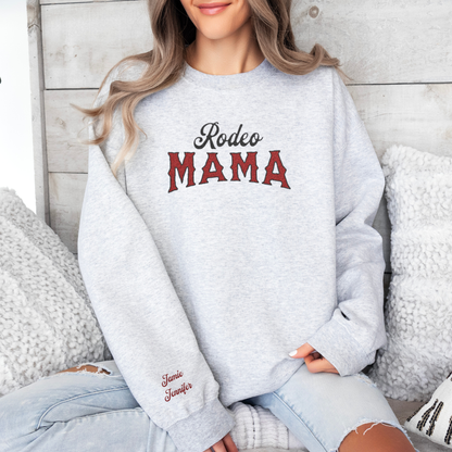 Custom Rodeo Mama Sweater | Embroidered | Sweatshirts