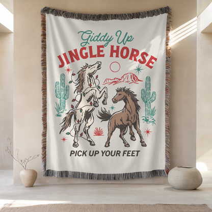 Woven Blanket | Jingle Horse | 50'' x 60''