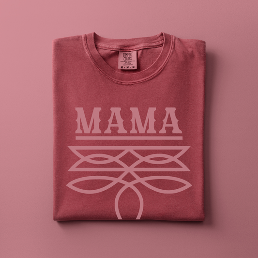 Mama Tee | Boot Stitch Text | T-shirt