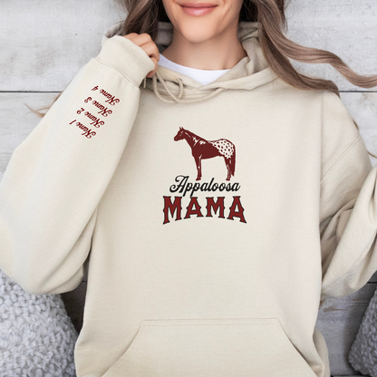 Custom Appaloosa Mama Hoodie | Horse Breed Apparel | Hoodie