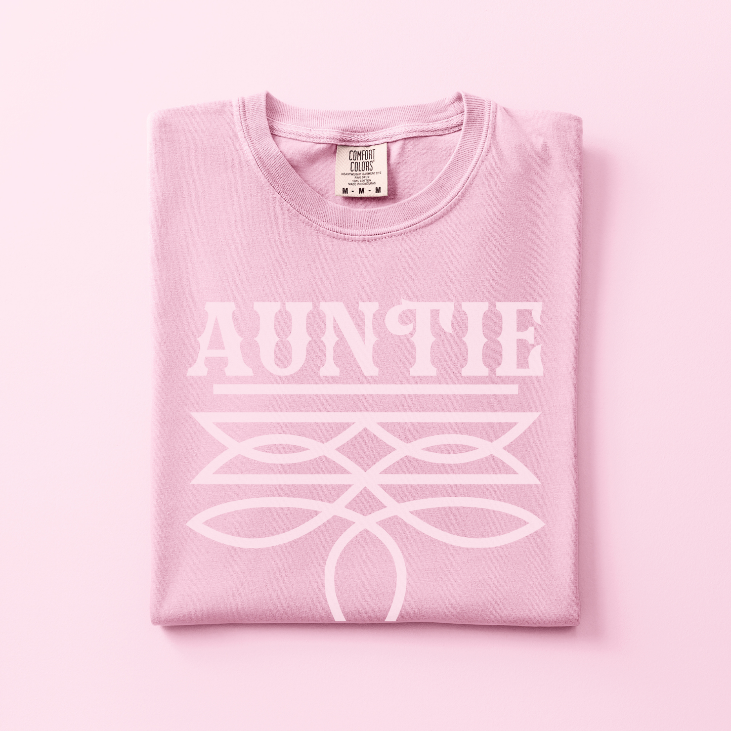 Auntie Tee | Boot Stitch Text | T-shirt