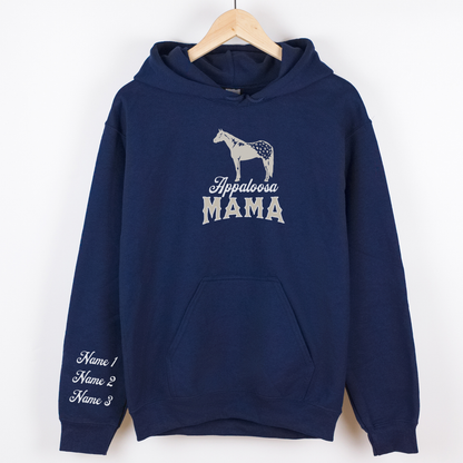 Custom Appaloosa Mama Hoodie | Horse Breed Apparel | Hoodie