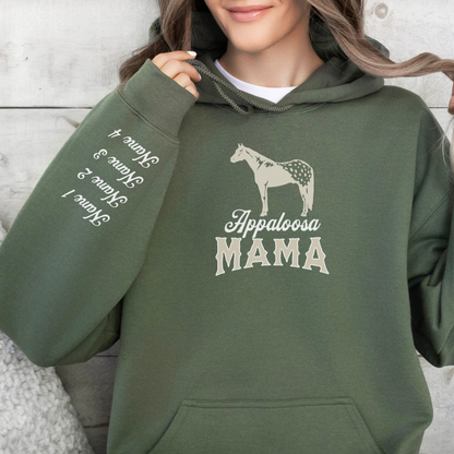 Custom Appaloosa Mama Hoodie | Horse Breed Apparel | Hoodie
