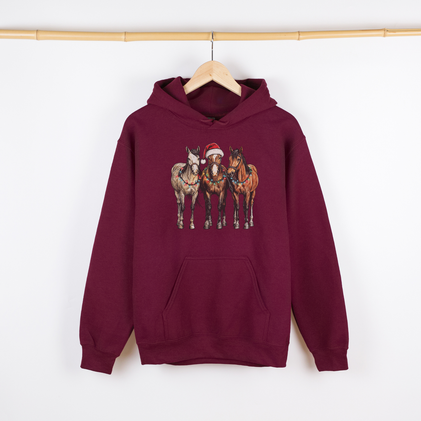 Christmas Horses | Christmas Cowgirl | Hoodie
