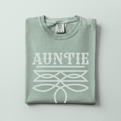 Auntie Tee | Boot Stitch Text | T-shirt