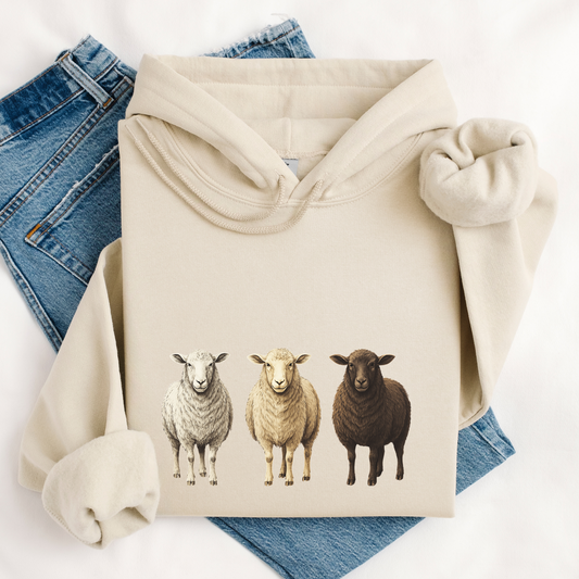 Sheeps Hoodie | Famous Trios | Unisex