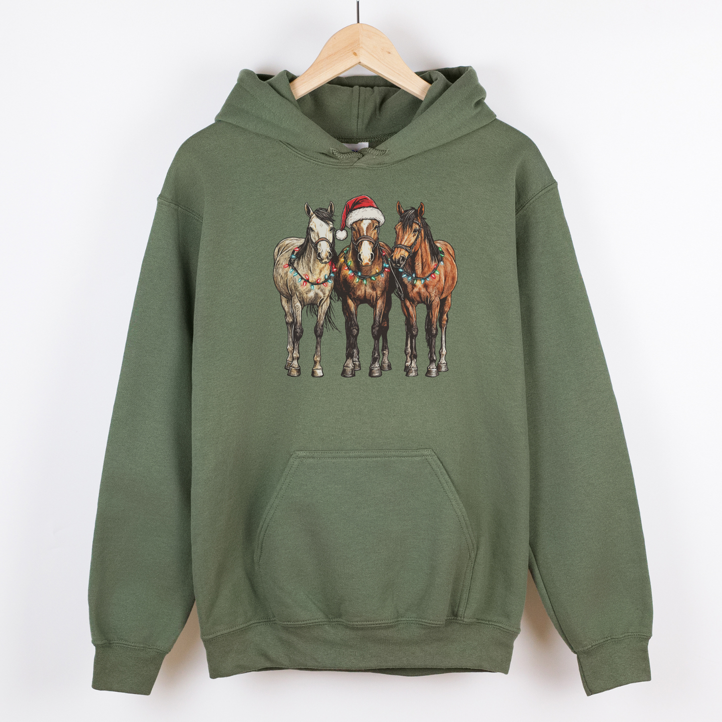 Christmas Horses | Christmas Cowgirl | Hoodie