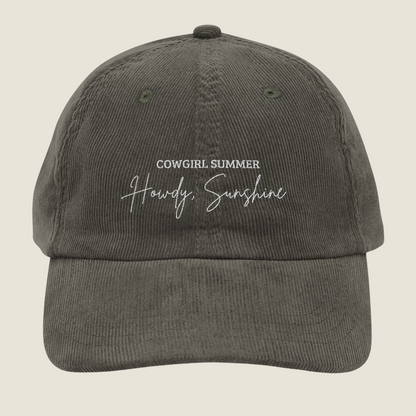 Howdy, Sunshine | Vintage Embroidery Cap | Cowgirl Summer
