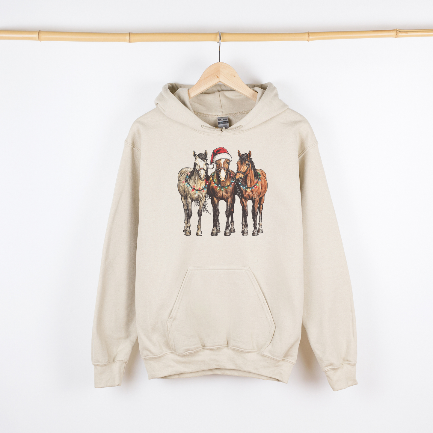 Christmas Horses | Christmas Cowgirl | Hoodie