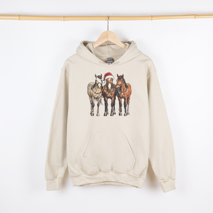 Christmas Horses | Christmas Cowgirl | Hoodie