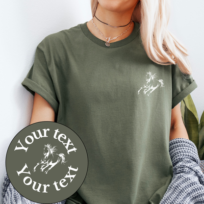 Custom Horse Tee | Personalized Products | T-Shirt