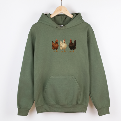 Chickens Hoodie | Famous Trios | Unisex
