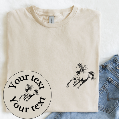 Custom Horse Tee | Personalized Products | T-Shirt