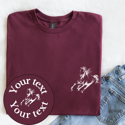 Custom Horse Tee | Personalized Products | T-Shirt