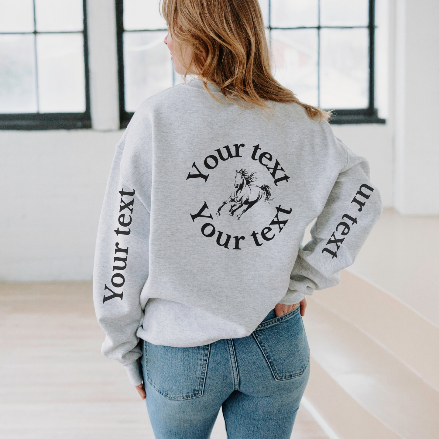 Custom Horse Sweatshirt | Personalized Products | Sweatshirt