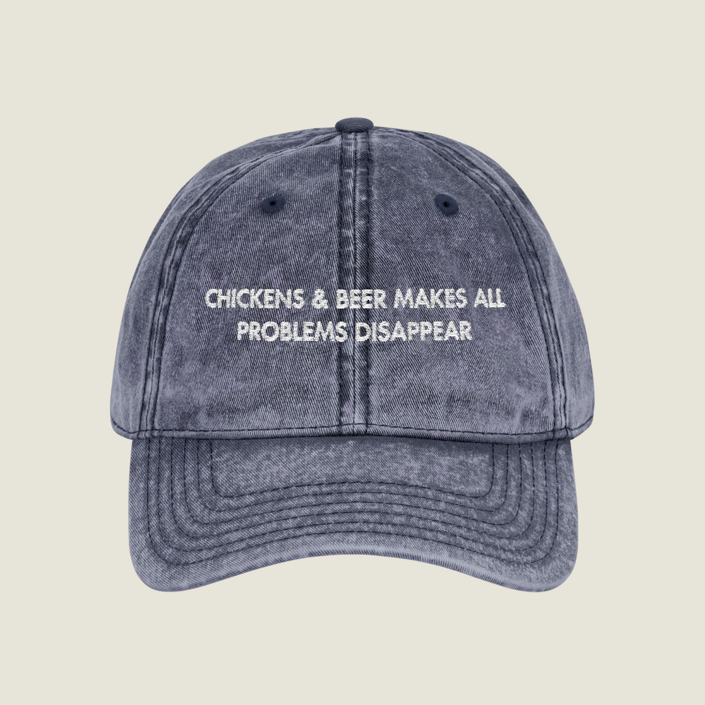 Vintage Embroidery Cap | Chickens & Beer | Unisex