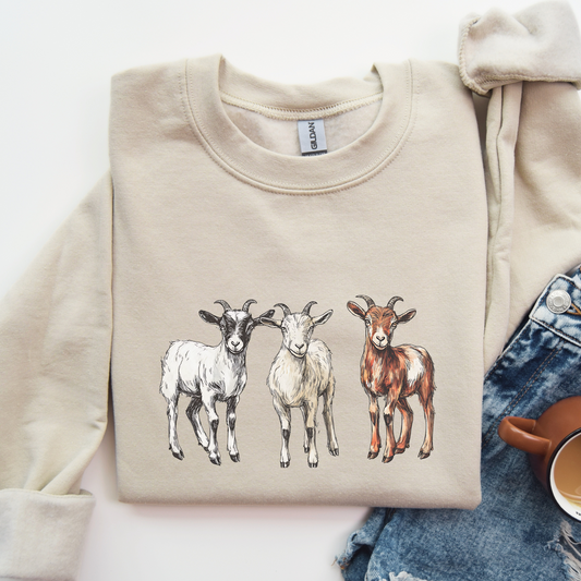 Goats Sweatshirt | Famous Trios | Unisex
