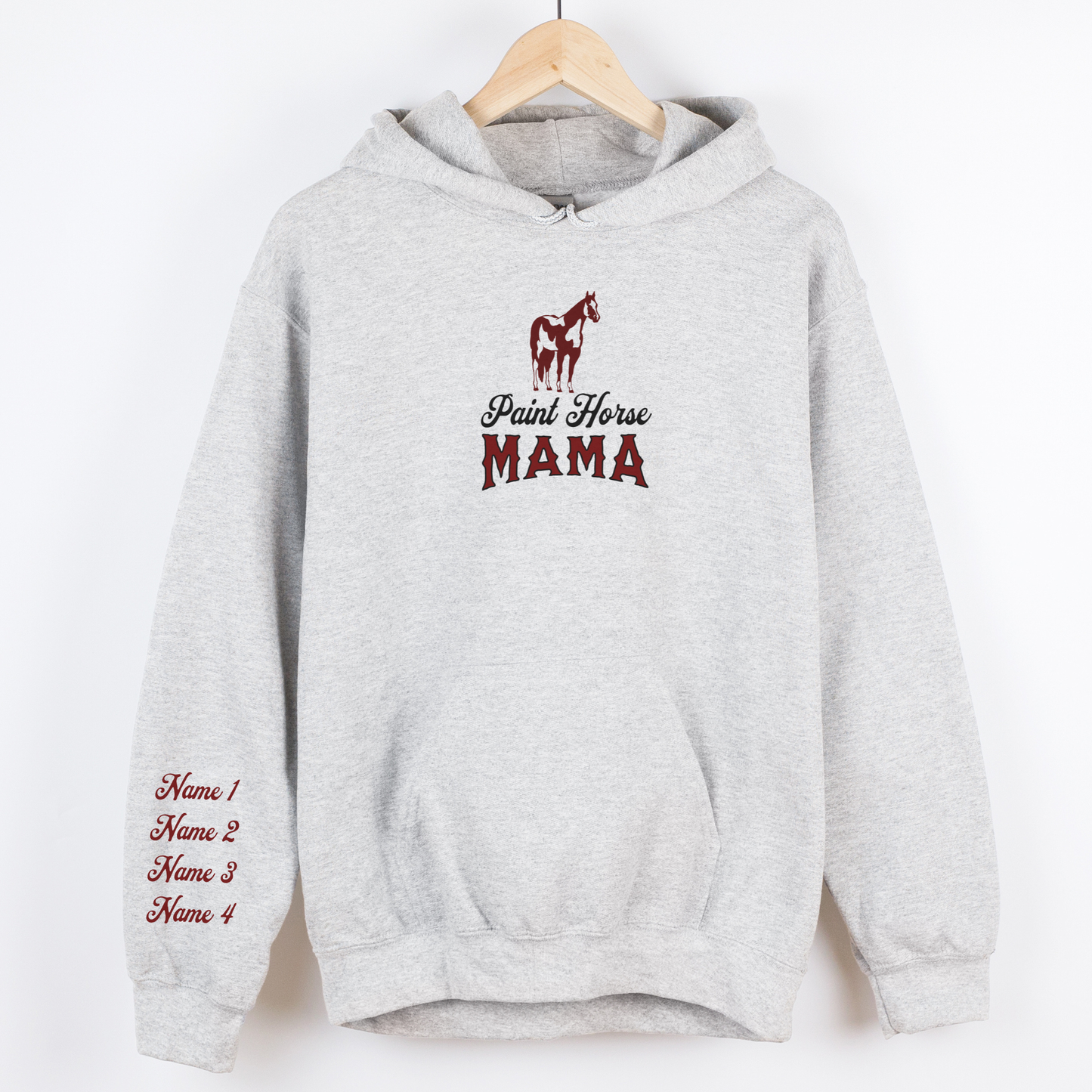 Custom Paint Horse Mama Hoodie | Horse Breed Apparel | Hoodie