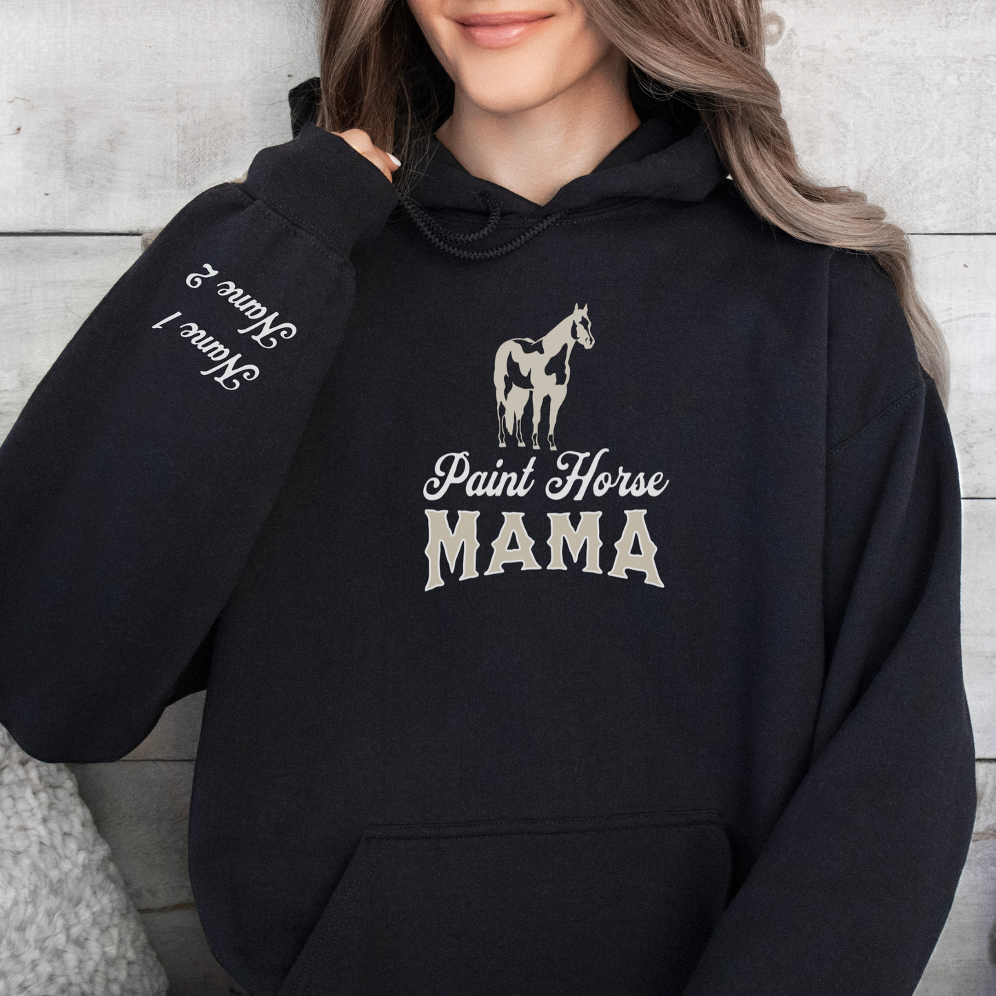 Custom Paint Horse Mama Hoodie | Horse Breed Apparel | Hoodie