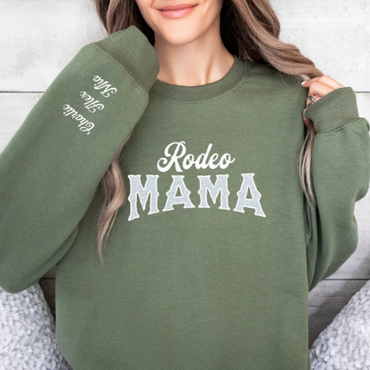 Custom Rodeo Mama Sweater | Embroidered | Sweatshirts