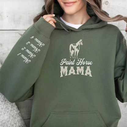 Custom Paint Horse Mama Hoodie | Horse Breed Apparel | Hoodie