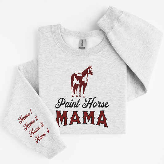 Custom Paint Horse Mama Sweater | Horse Breed Apparel | Sweatshirts