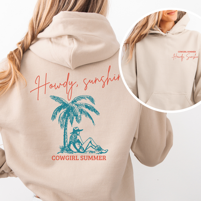 Howdy, Sunshine | Hoodie | Cowgirl Summer