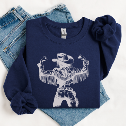 Strong Cowgirl Sweatshirt | Vintage Cowgirl | Sweatshirt
