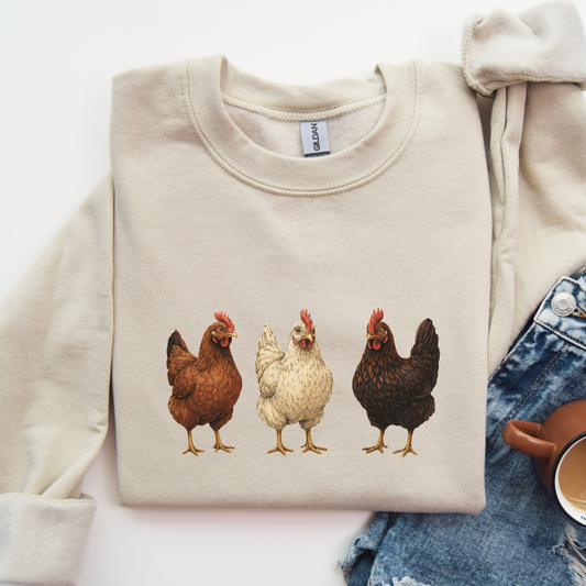 Chickens Sweatshirt | Famous Trios | Unisex