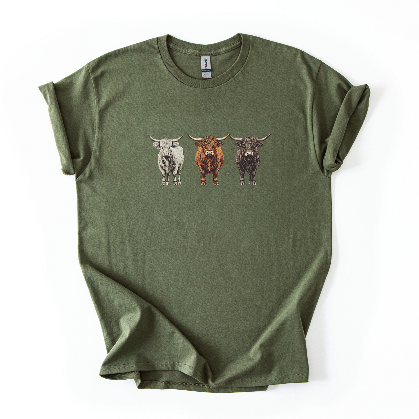 Highland Cows T-shirt | Famous Trios | Unisex