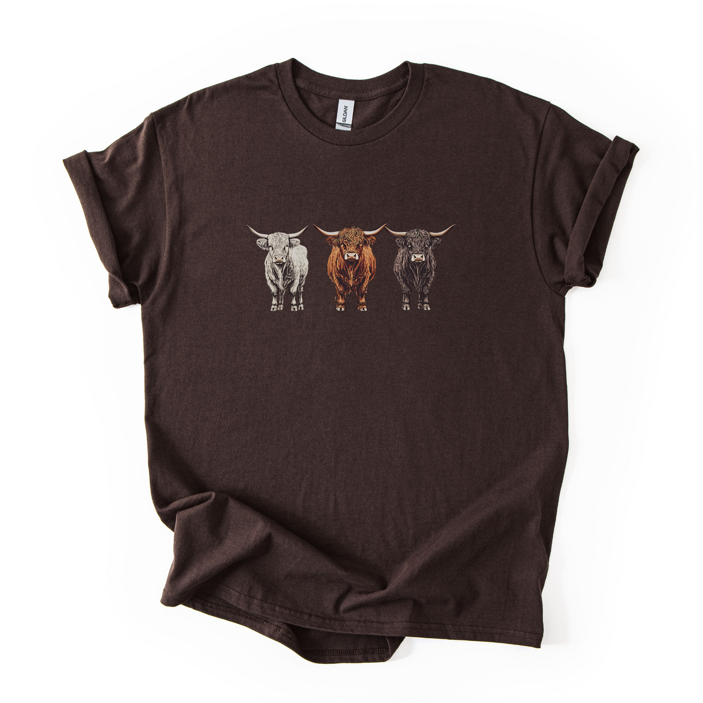 Highland Cows T-shirt | Famous Trios | Unisex