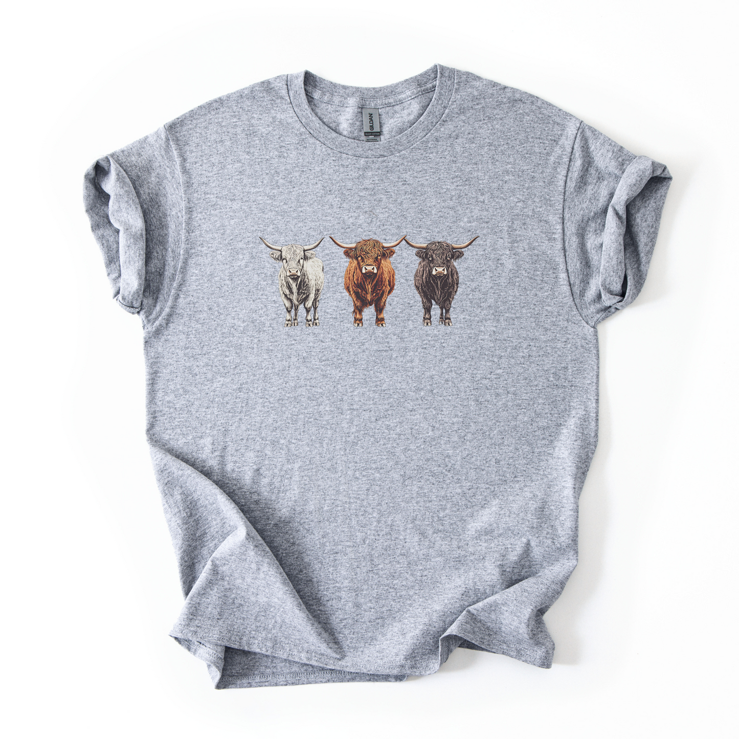 Highland Cows T-shirt | Famous Trios | Unisex
