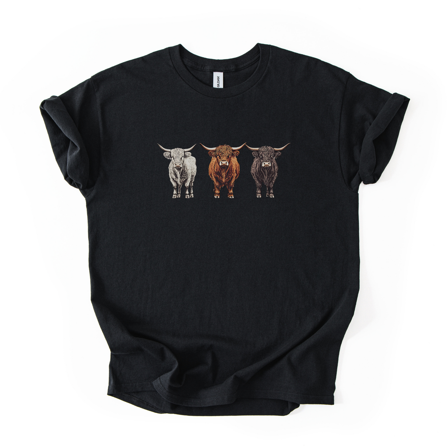 Highland Cows T-shirt | Famous Trios | Unisex