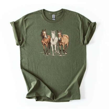 Wild Horses T-shirt | Famous Trios | Unisex