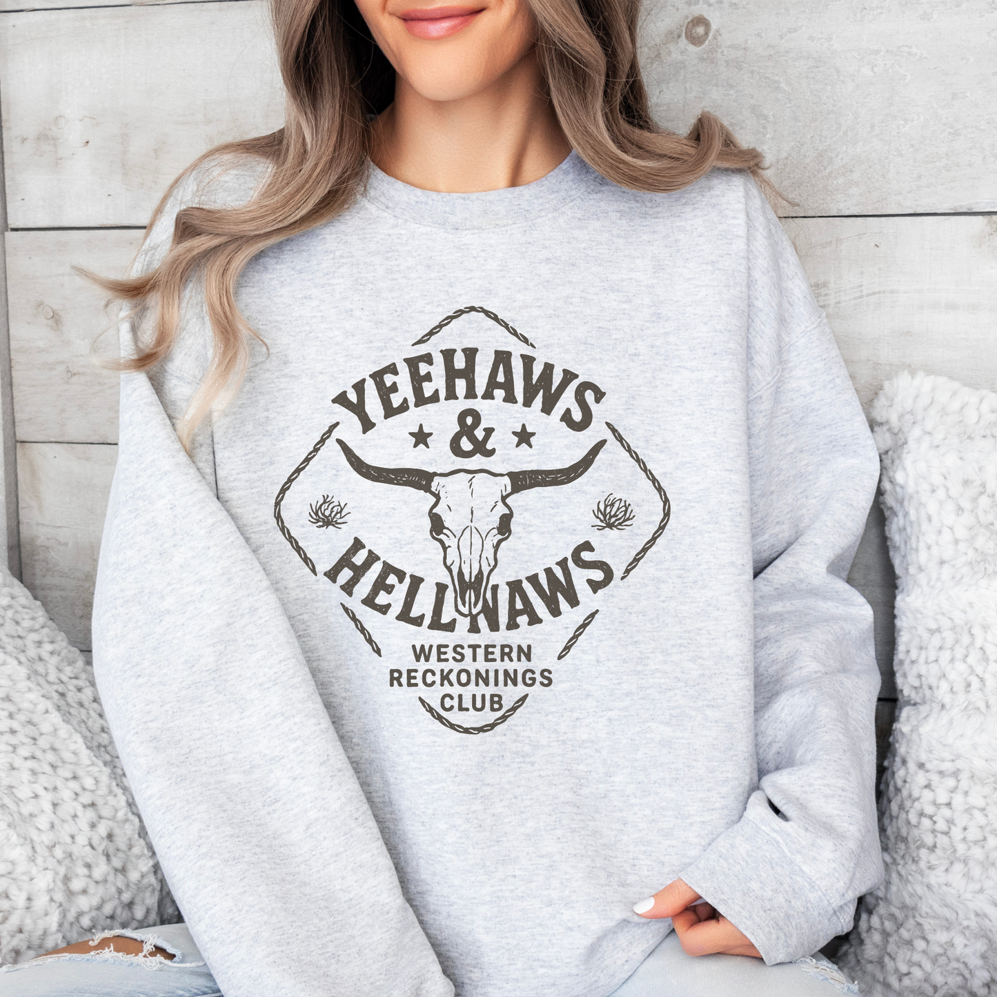 Yeehaws & Hellnaws | Vintage Cowgirl | Sweatshirt