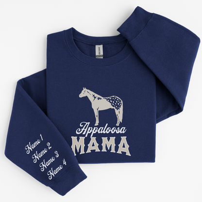Custom Appaloosa Mama Sweater | Horse Breed Apparel | Sweatshirts