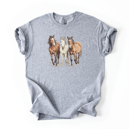 Wild Horses T-shirt | Famous Trios | Unisex