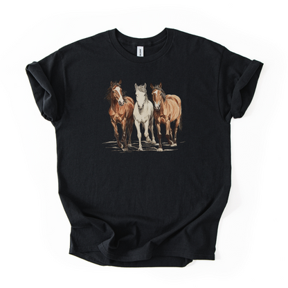 Wild Horses T-shirt | Famous Trios | Unisex