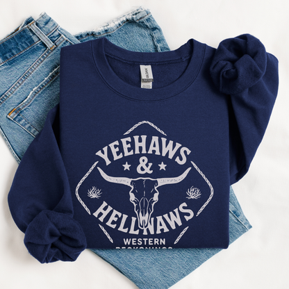 Yeehaws & Hellnaws | Vintage Cowgirl | Sweatshirt