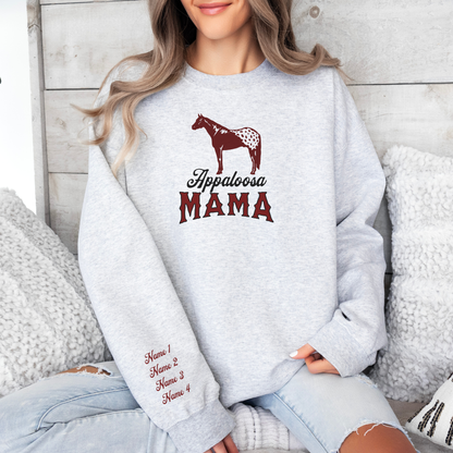 Custom Appaloosa Mama Sweater | Horse Breed Apparel | Sweatshirts